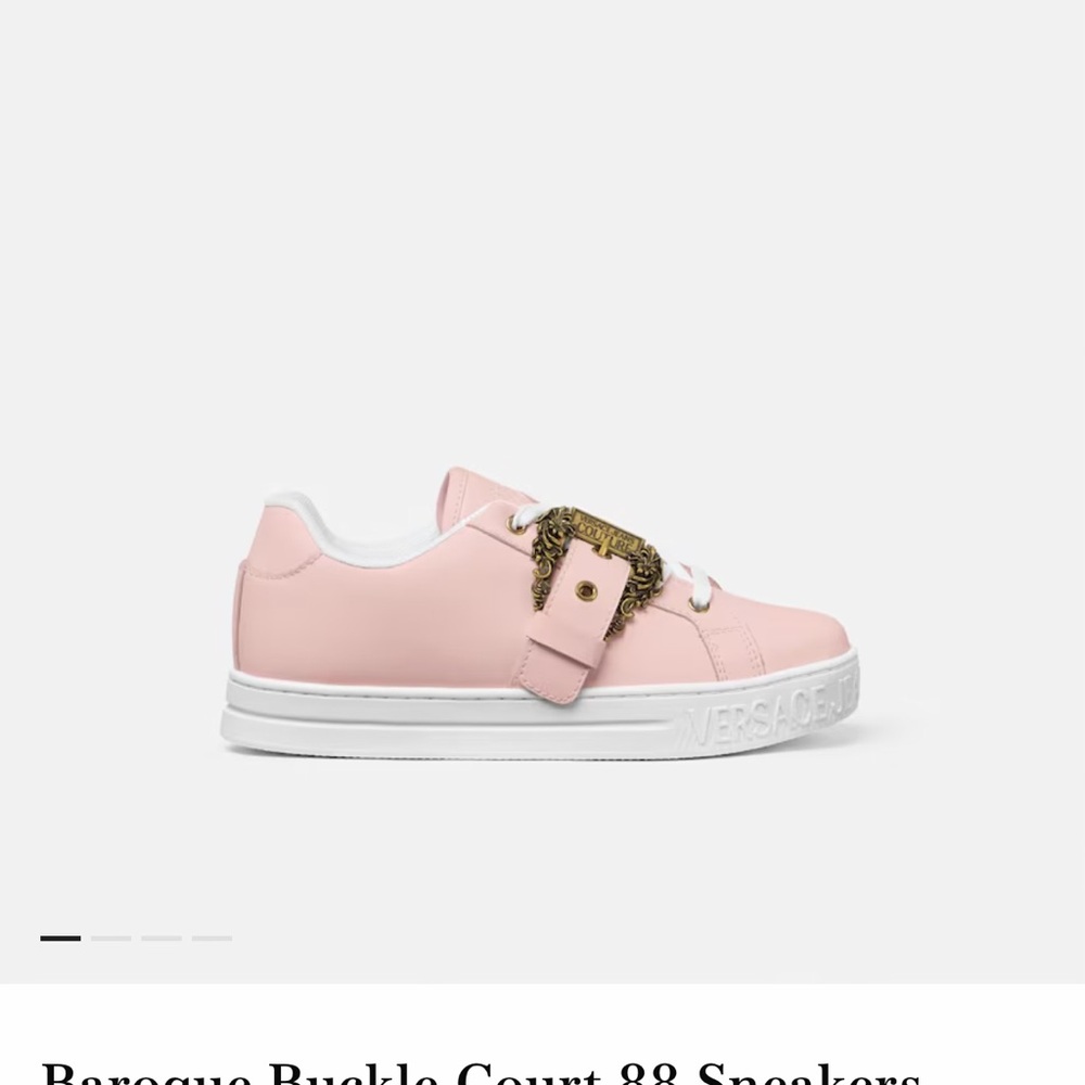 Versace Jeans Collection Pink Sneakers with Gold Accents - Picture 5 of 10
